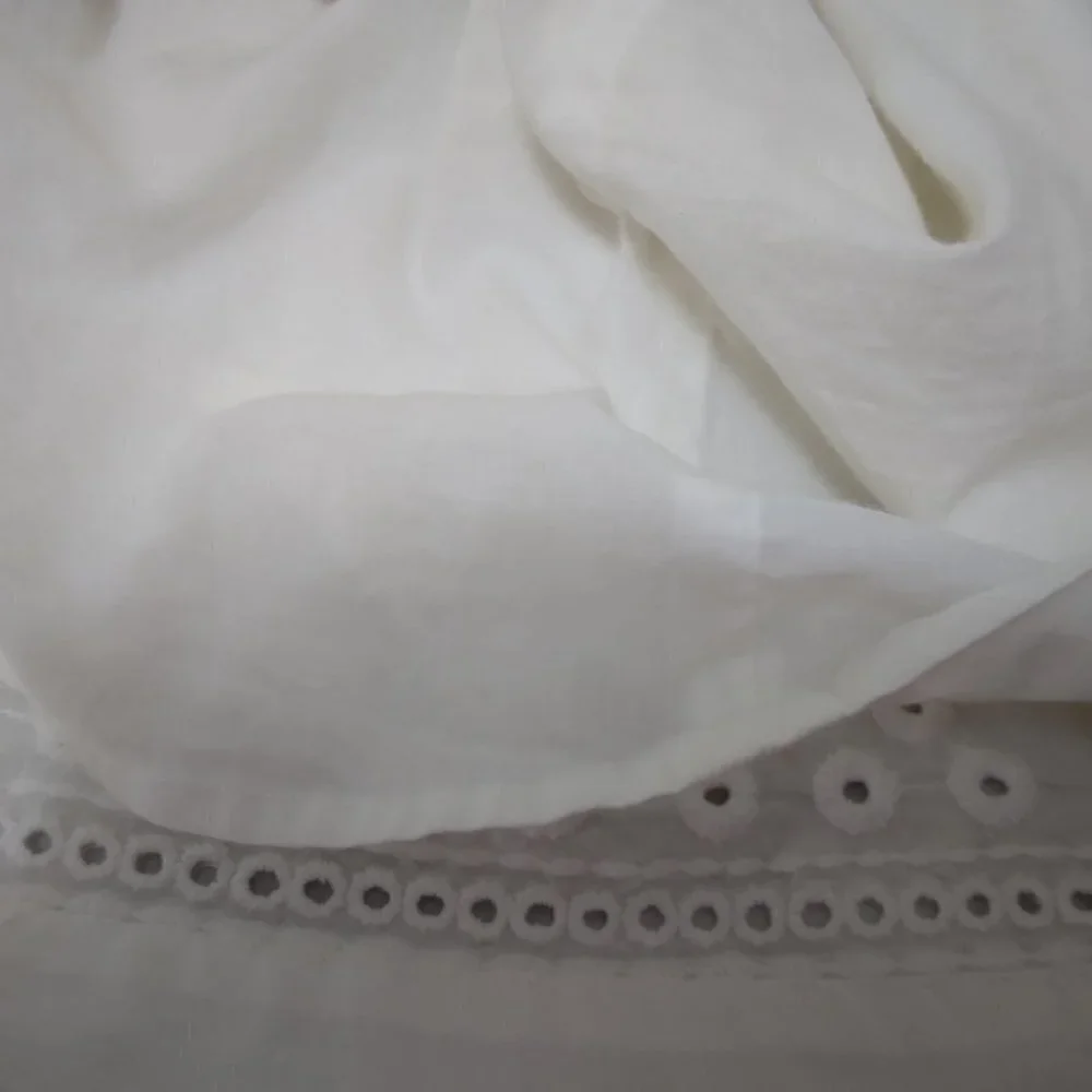 Talbots | Embroidered Eyelet Sheath Sleeveless Ivory White Dress | Size 18 - Picture 9 of 13